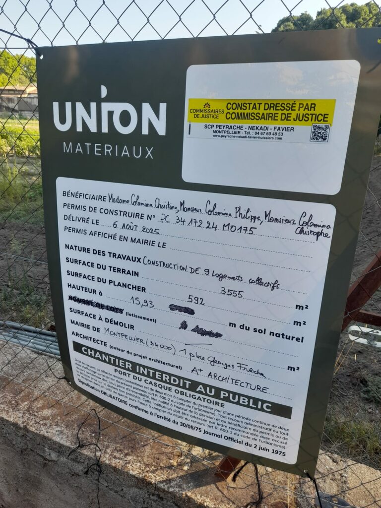 Permis de construire Cité bergère Montpellier Colomina